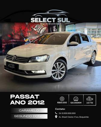 VOLKSWAGEN PASSAT 2.0 TSI 16V GASOLINA 4P AUTOMATIZADO